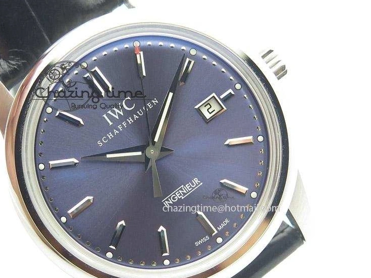 MIROTIME 0208 UrbanChic Ingeniuer St.Laurens SS Blue Dial MK 1:1 Best Edition On Black Leather Strap A 7366
